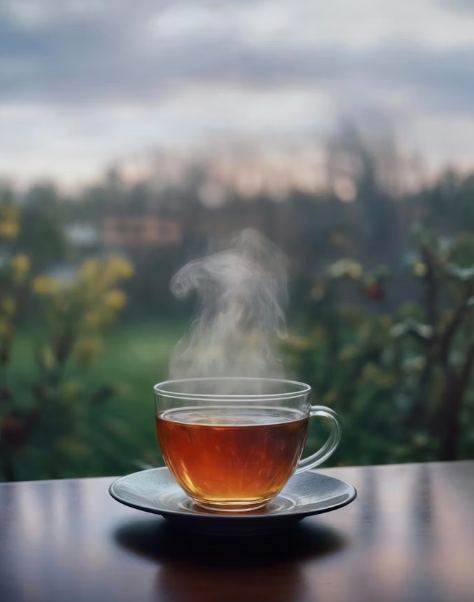 부모님 마른 기침 치유를 위한 따뜻한 차 한잔 화면